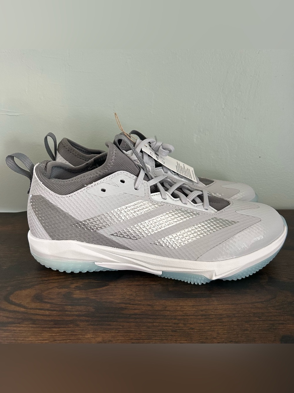 Adidas Adizero Instinct 2.0 Turf Softball Shoes Gray Women's Size 9 JH6798